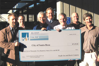PG and E Rebate Check