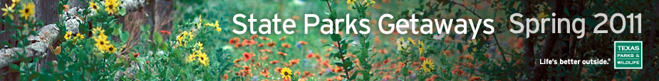 Spring 2011 State Parks Getaways E-newsletter header