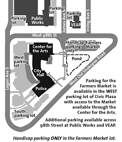 farmers parking map